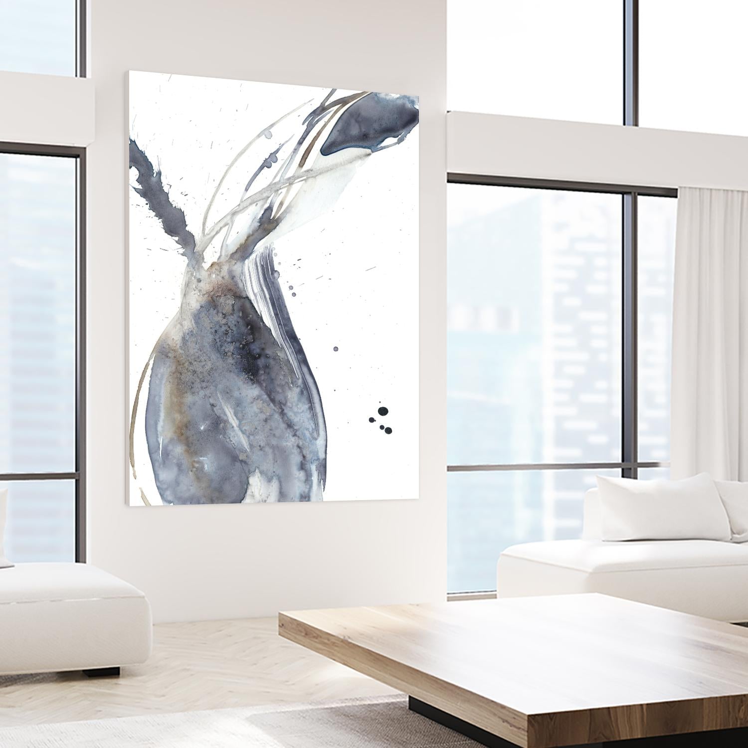 Paynes Twist II by Jennifer Goldberger on GIANT ART - neutral abstract