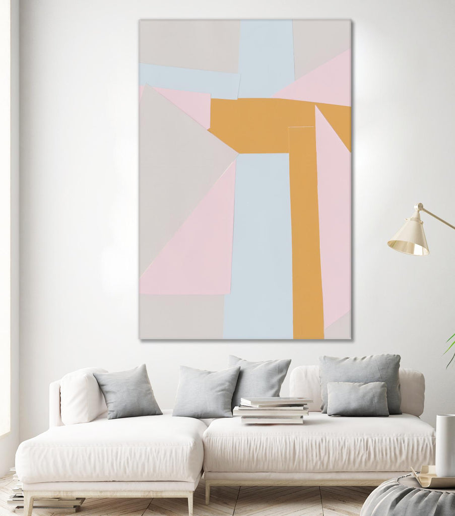 Soft Blocks II by Alicia Ludwig on GIANT ART - neutral abstract