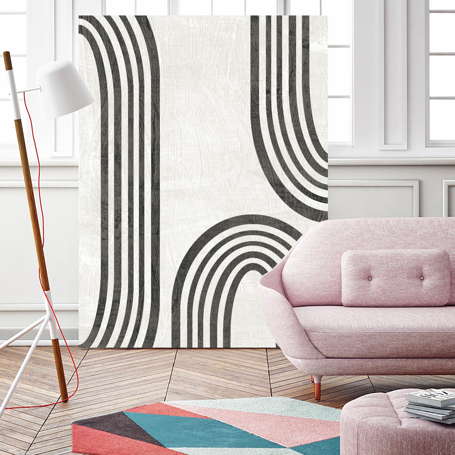 Modern Arc I by June Erica Vess on GIANT ART - neutral abstract