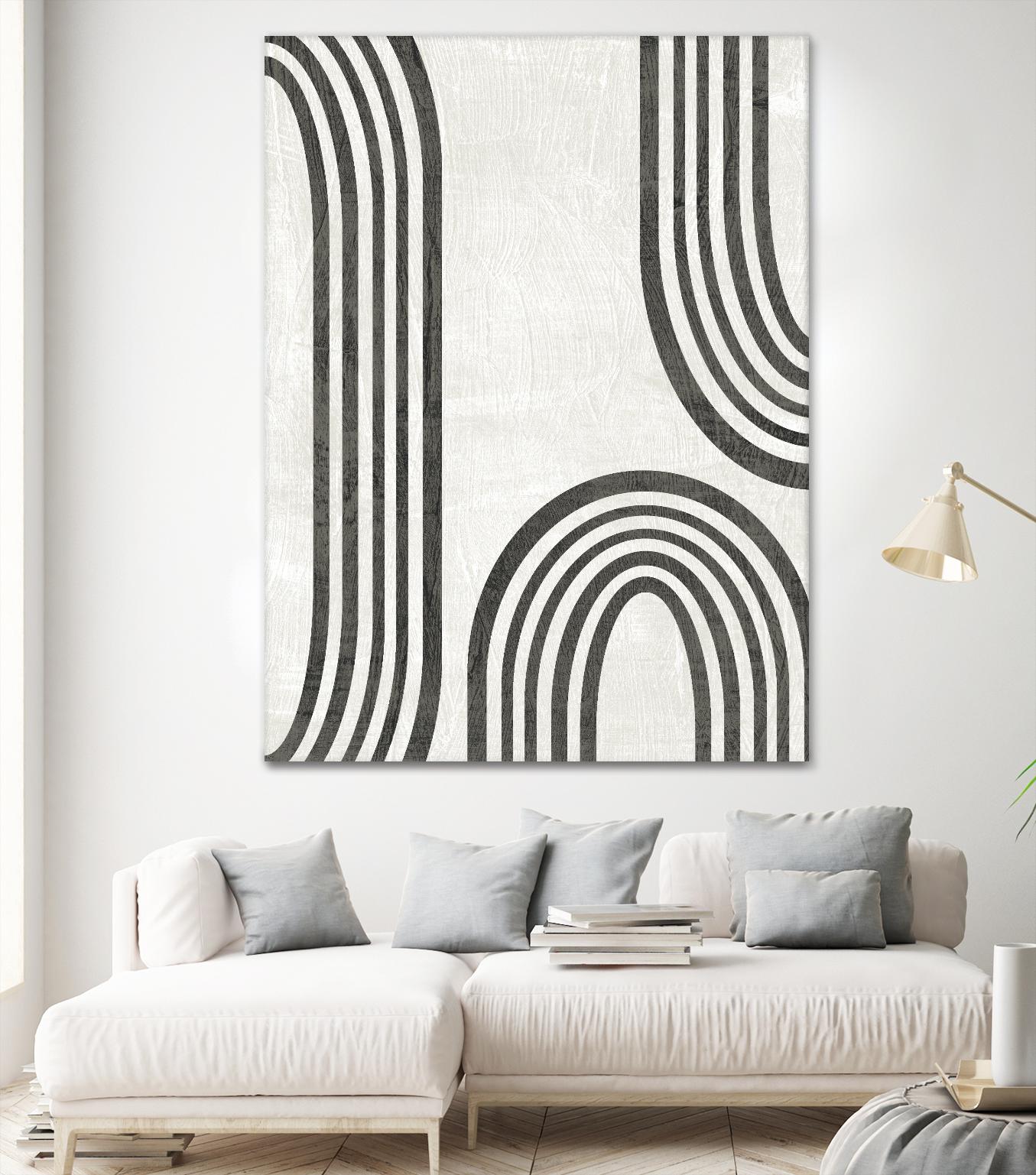 Modern Arc I by June Erica Vess on GIANT ART - neutral abstract