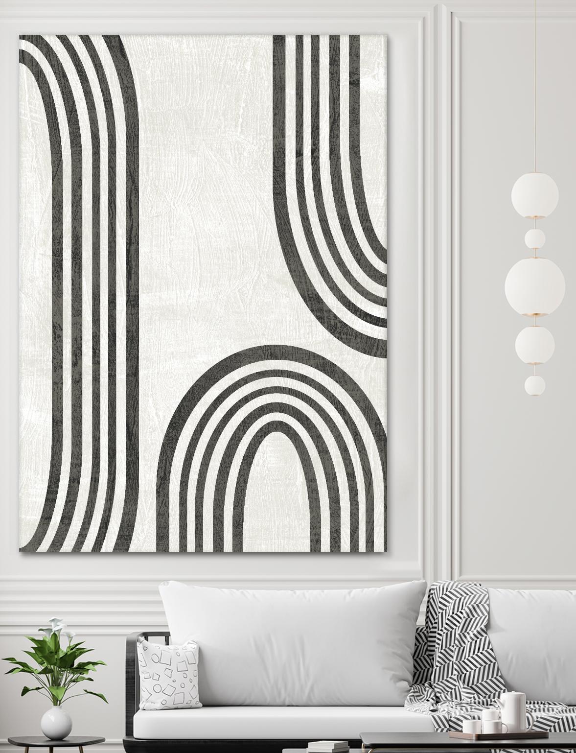 Modern Arc I by June Erica Vess on GIANT ART - neutral abstract