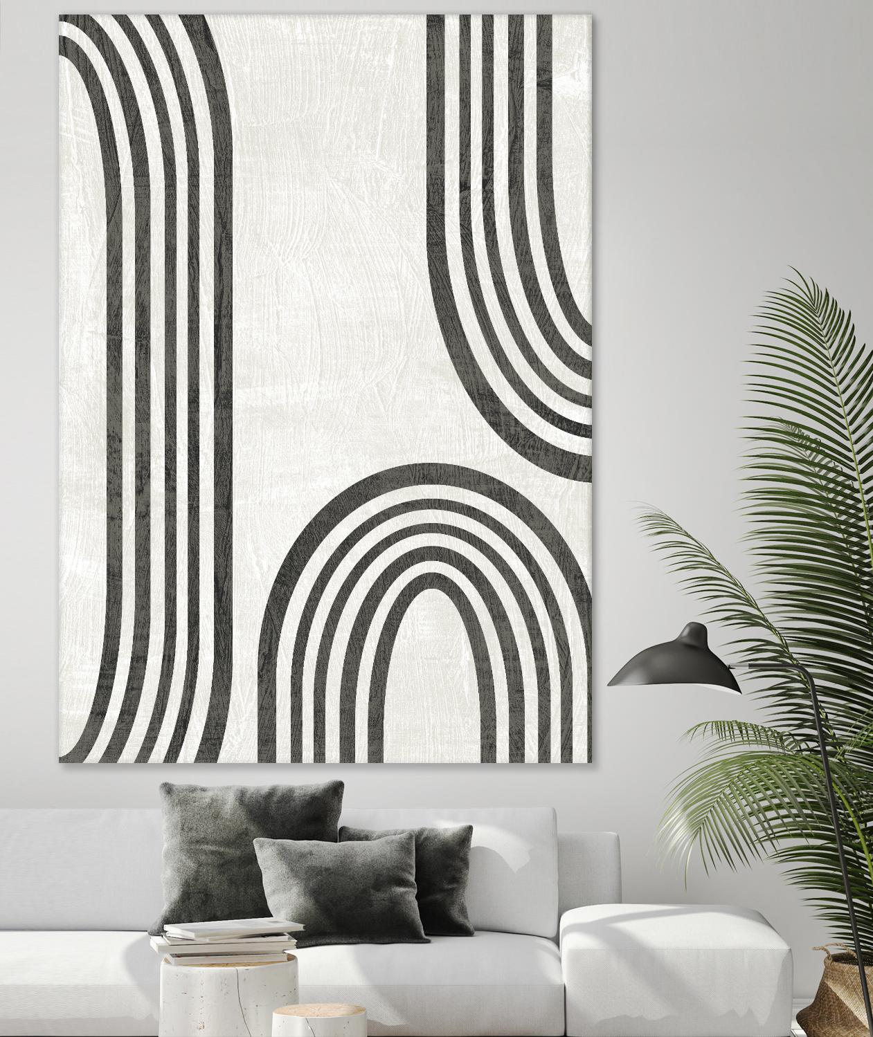 Modern Arc I by June Erica Vess on GIANT ART - neutral abstract