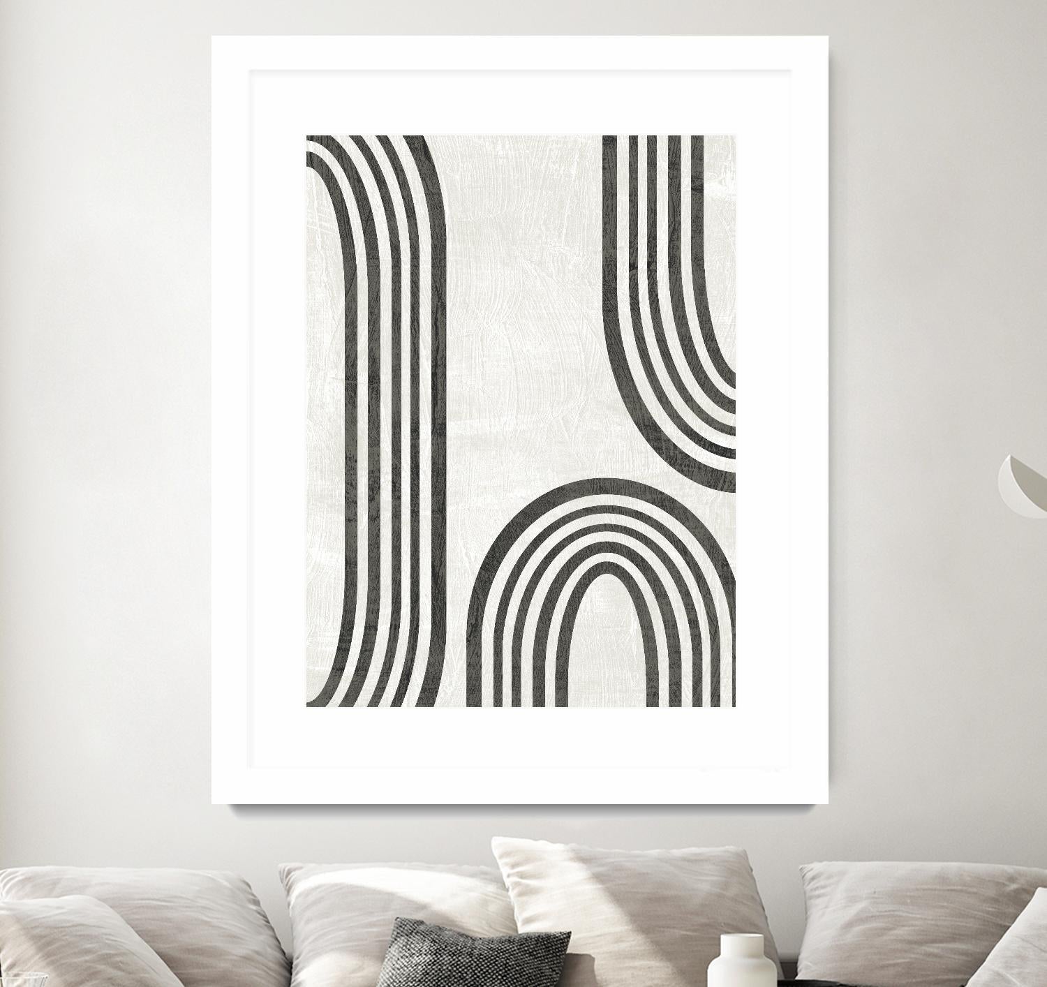 Modern Arc I by June Erica Vess on GIANT ART - neutral abstract