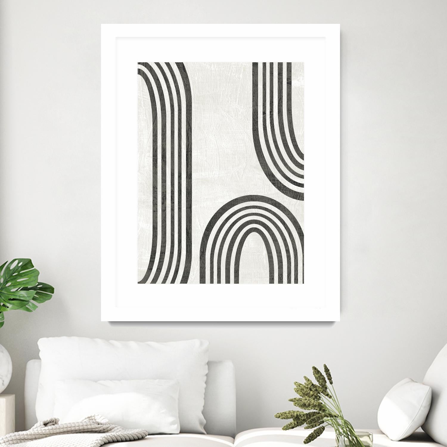 Modern Arc I by June Erica Vess on GIANT ART - neutral abstract