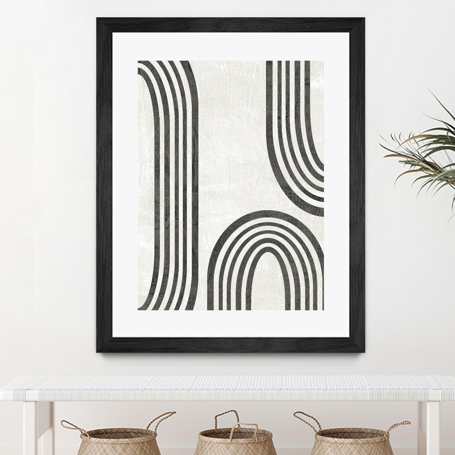 Modern Arc I by June Erica Vess on GIANT ART - neutral abstract