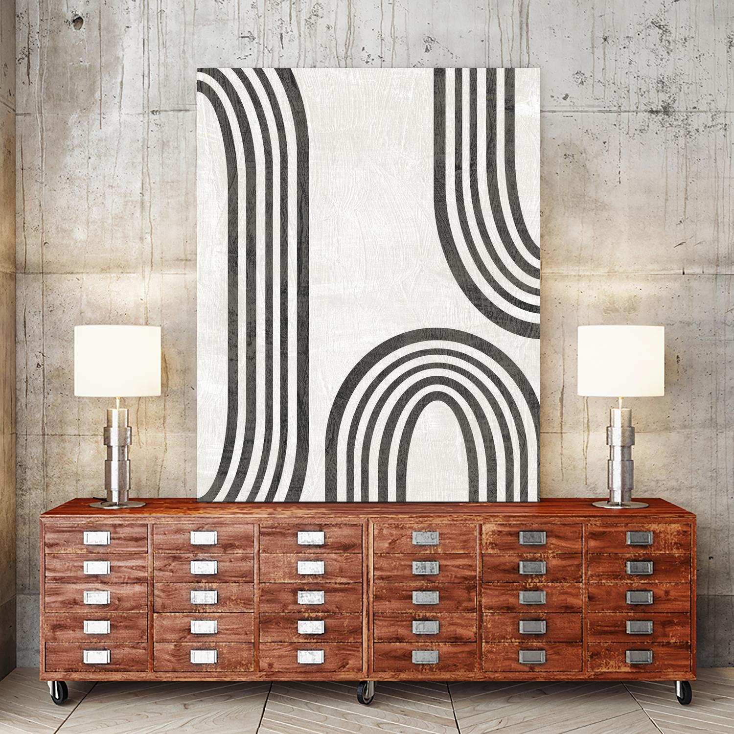 Modern Arc I by June Erica Vess on GIANT ART - neutral abstract