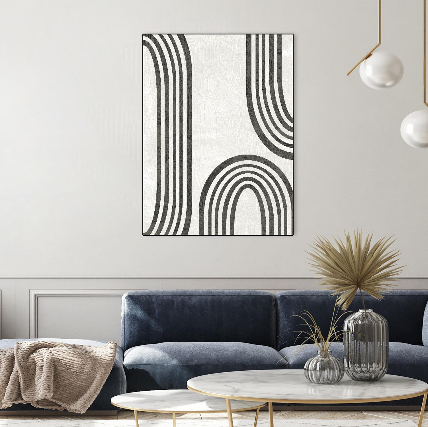 Modern Arc I by June Erica Vess on GIANT ART - neutral abstract