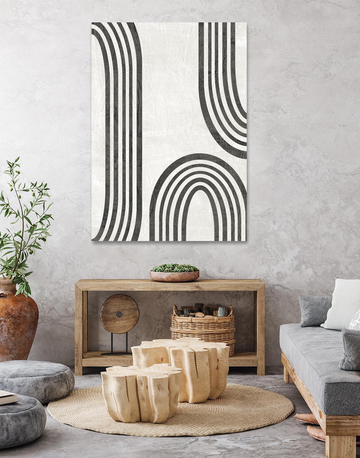 Modern Arc I by June Erica Vess on GIANT ART - neutral abstract