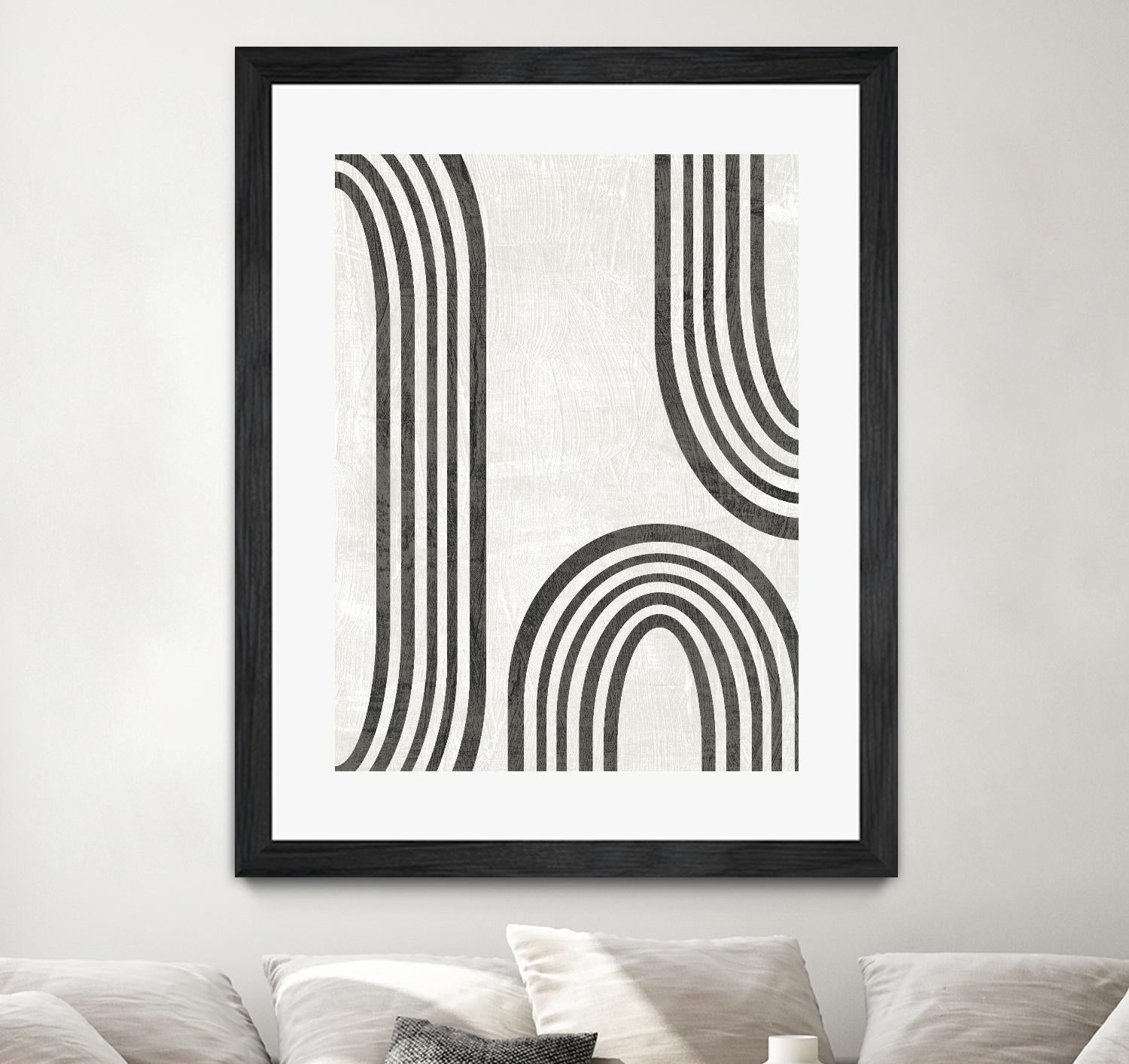 Modern Arc I by June Erica Vess on GIANT ART - neutral abstract