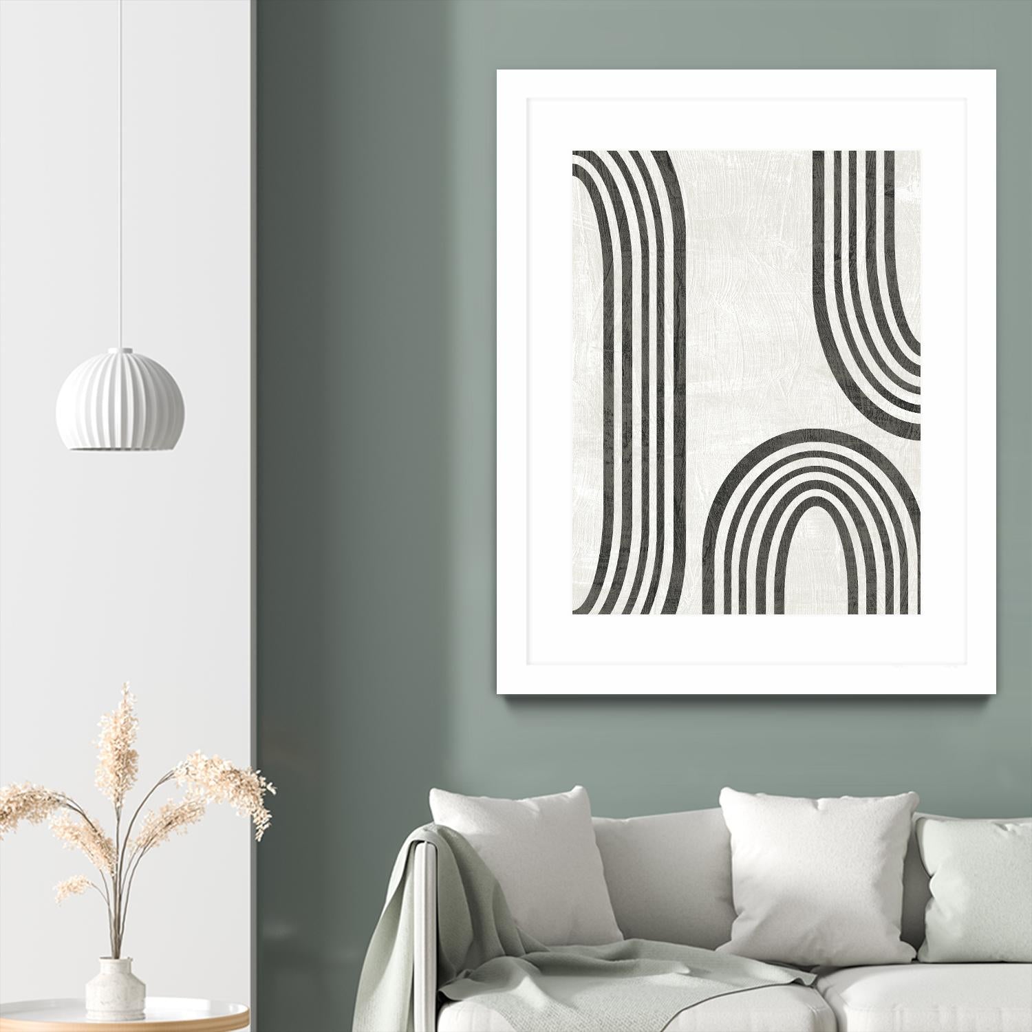 Modern Arc I by June Erica Vess on GIANT ART - neutral abstract