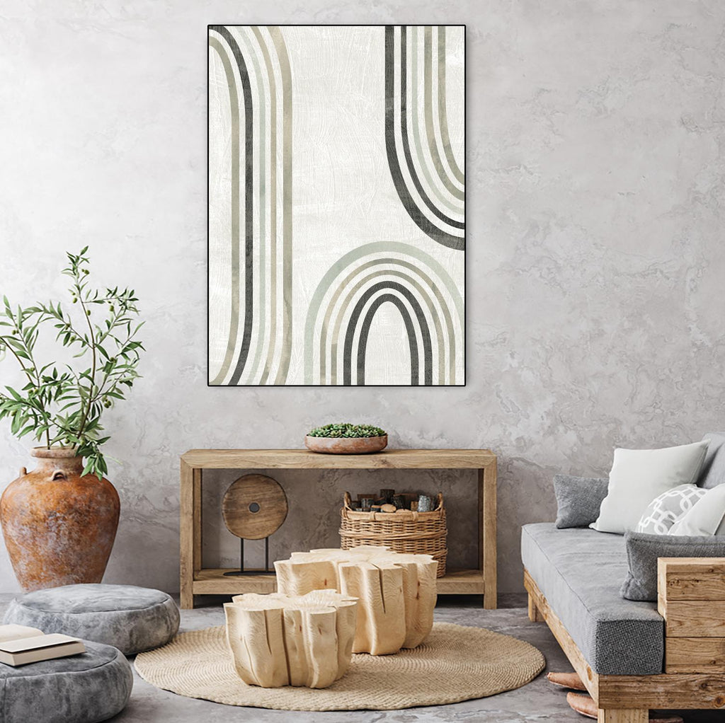 Modern Arc in Color I by June Erica Vess on GIANT ART - neutral abstract