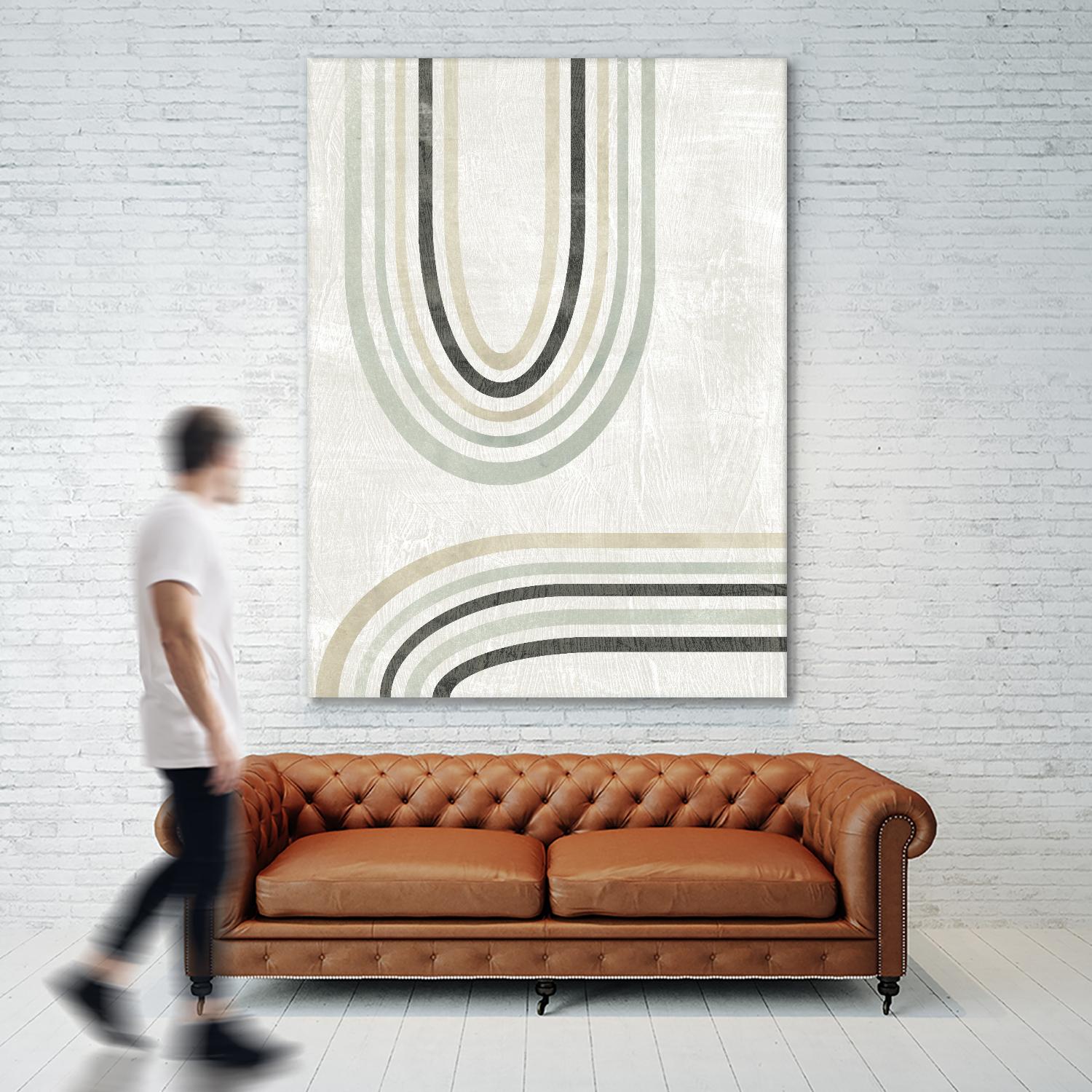 Modern Arc in Color II by June Erica Vess on GIANT ART - neutral abstract