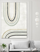 Modern Arc in Color II by June Erica Vess on GIANT ART - neutral abstract