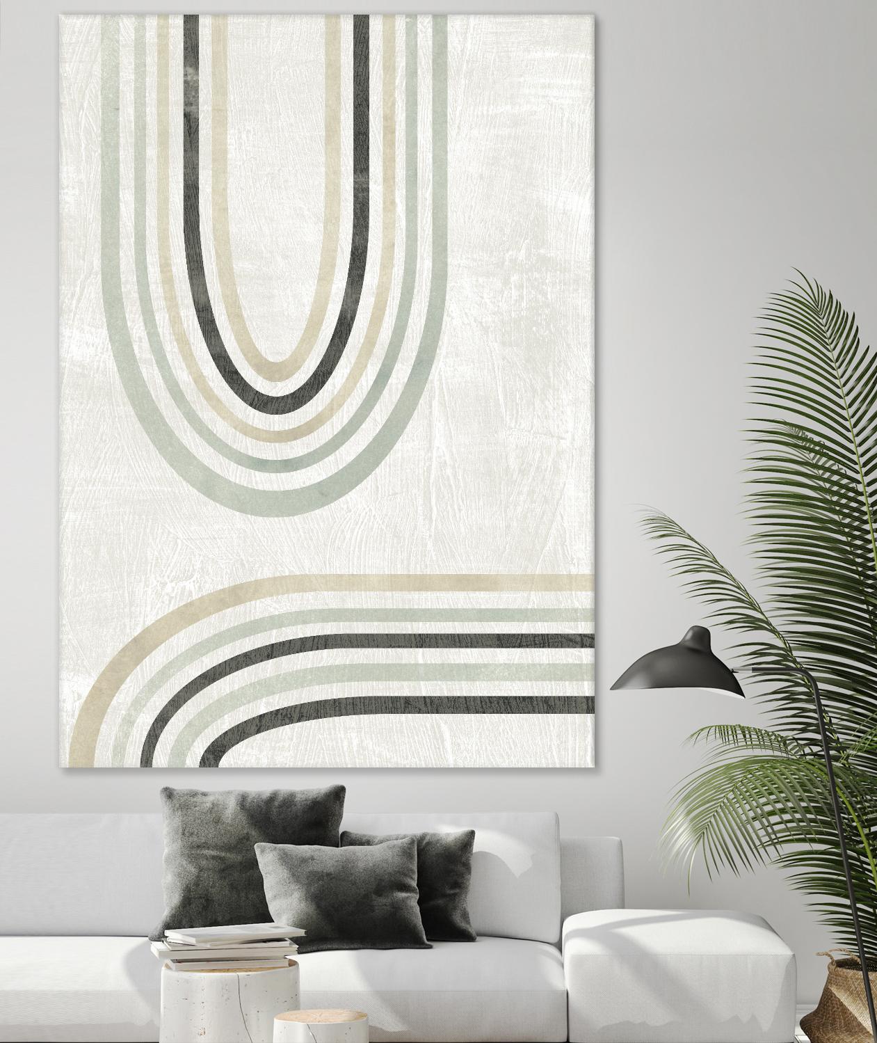 Modern Arc in Color II by June Erica Vess on GIANT ART - neutral abstract