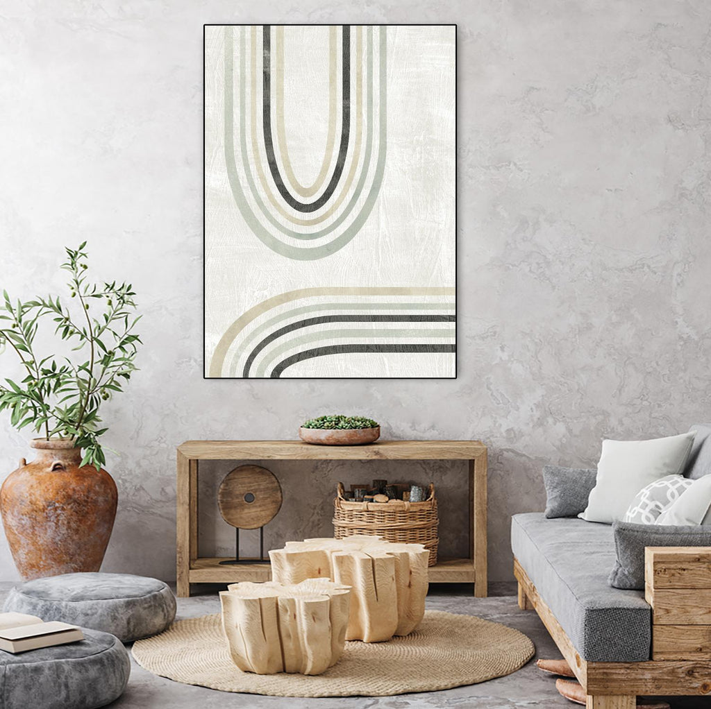 Modern Arc in Color II by June Erica Vess on GIANT ART - neutral abstract