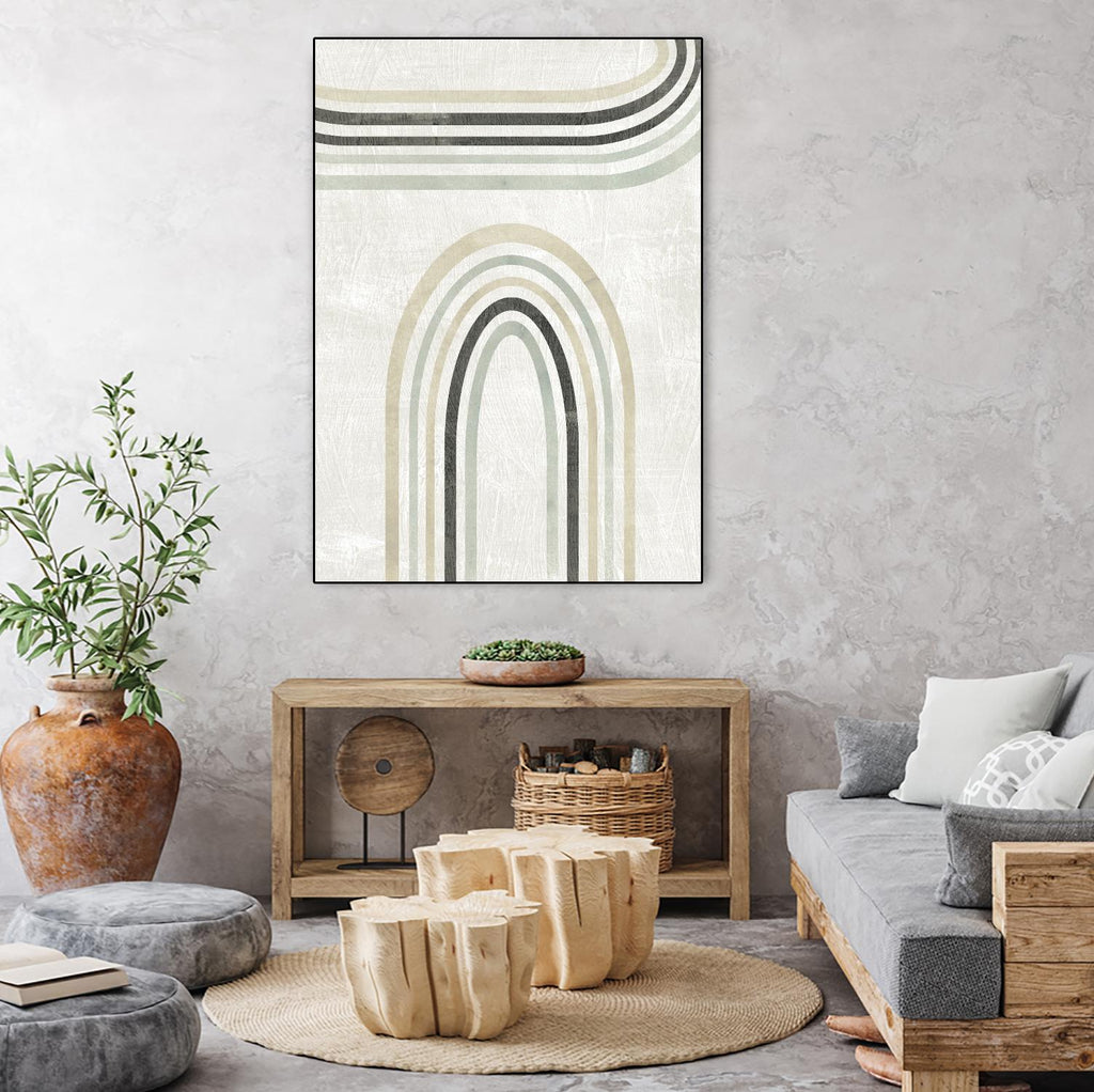 Modern Arc in Color III by June Erica Vess on GIANT ART - neutral abstract
