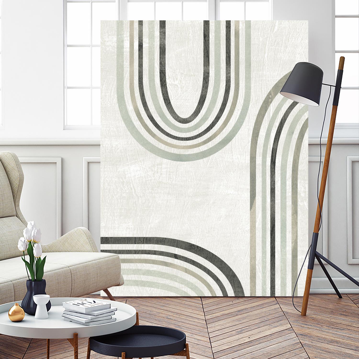 Modern Arc in Color IV by June Erica Vess on GIANT ART - neutral abstract