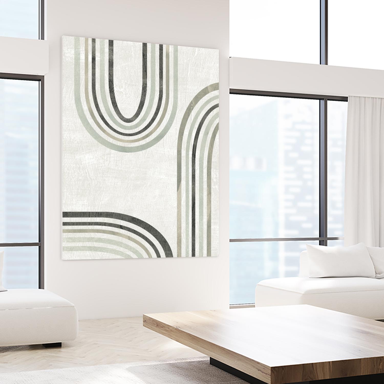 Modern Arc in Color IV by June Erica Vess on GIANT ART - neutral abstract