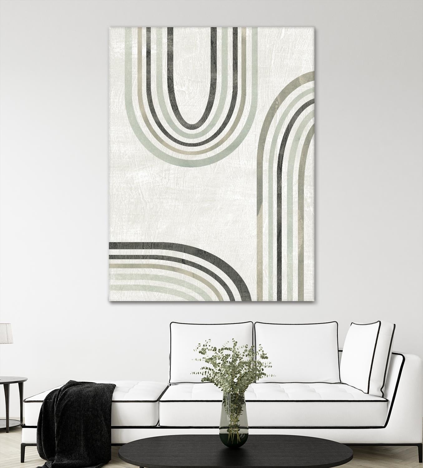 Modern Arc in Color IV by June Erica Vess on GIANT ART - neutral abstract