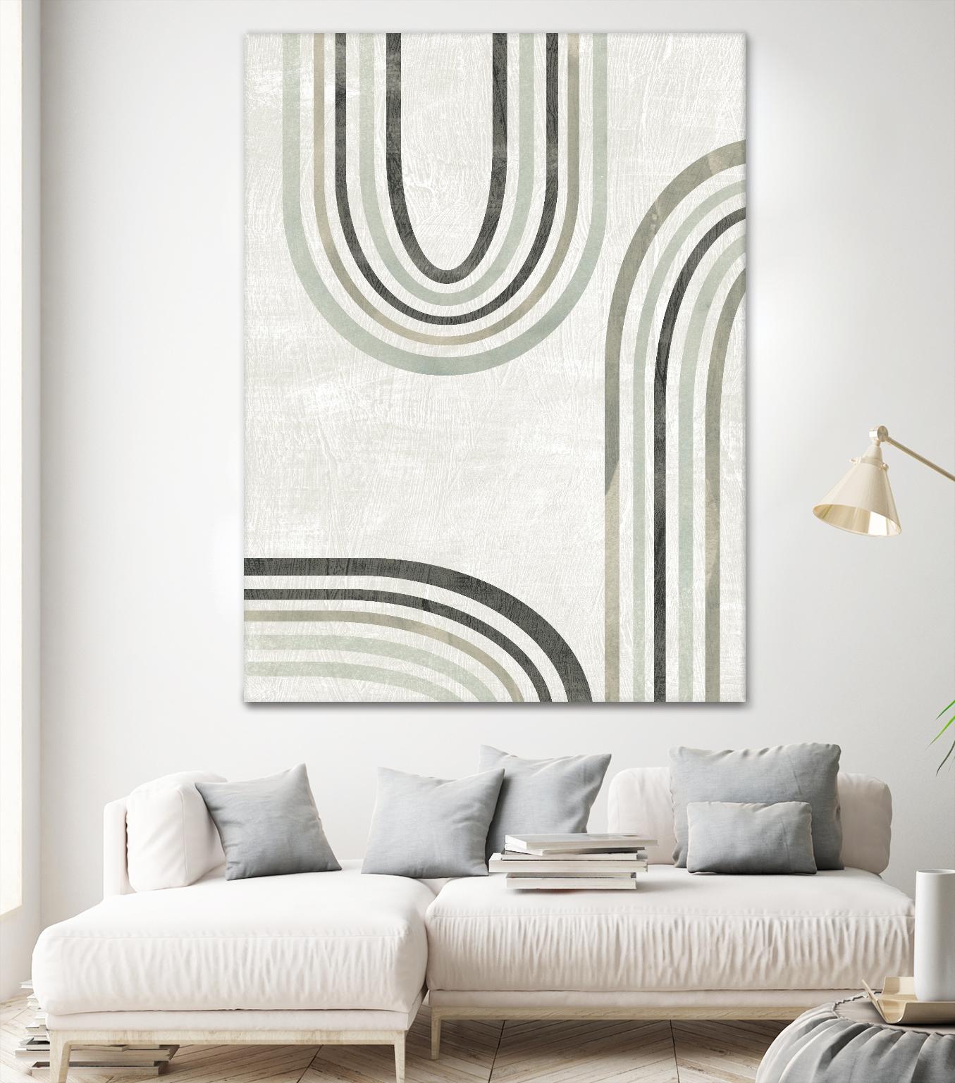 Modern Arc in Color IV by June Erica Vess on GIANT ART - neutral abstract