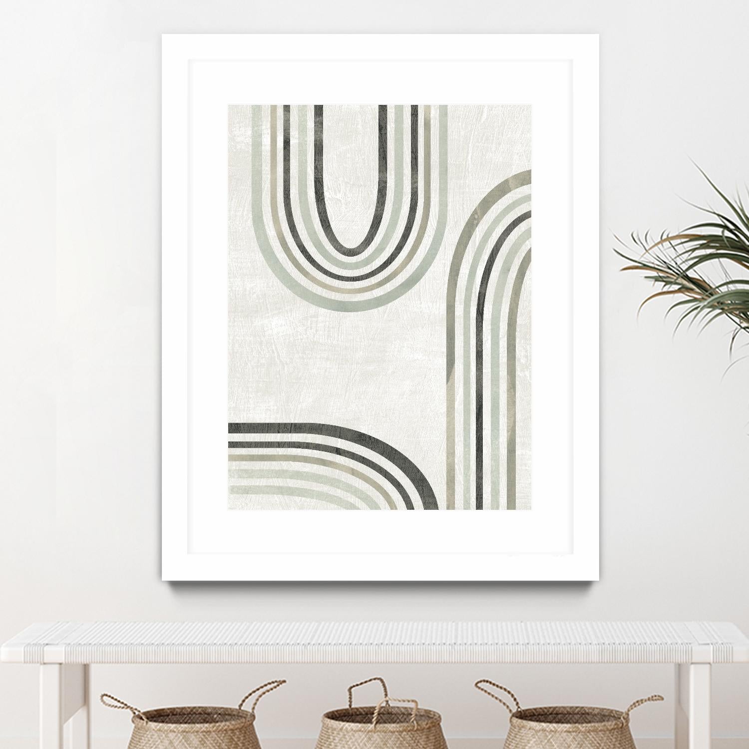 Modern Arc in Color IV by June Erica Vess on GIANT ART - neutral abstract