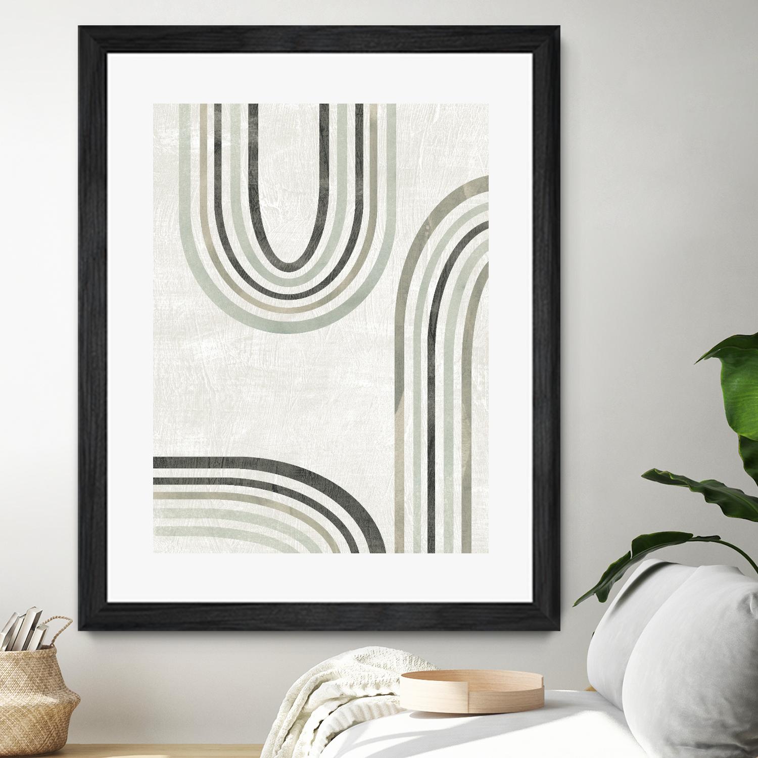 Modern Arc in Color IV by June Erica Vess on GIANT ART - neutral abstract