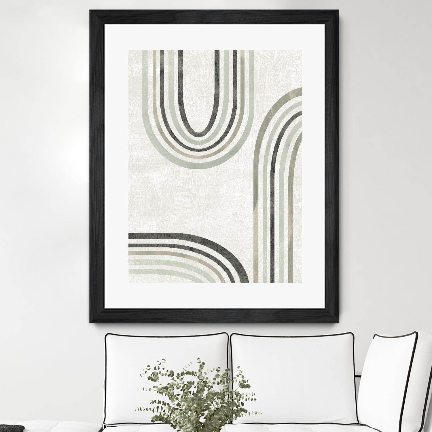 Modern Arc in Color IV by June Erica Vess on GIANT ART - neutral abstract