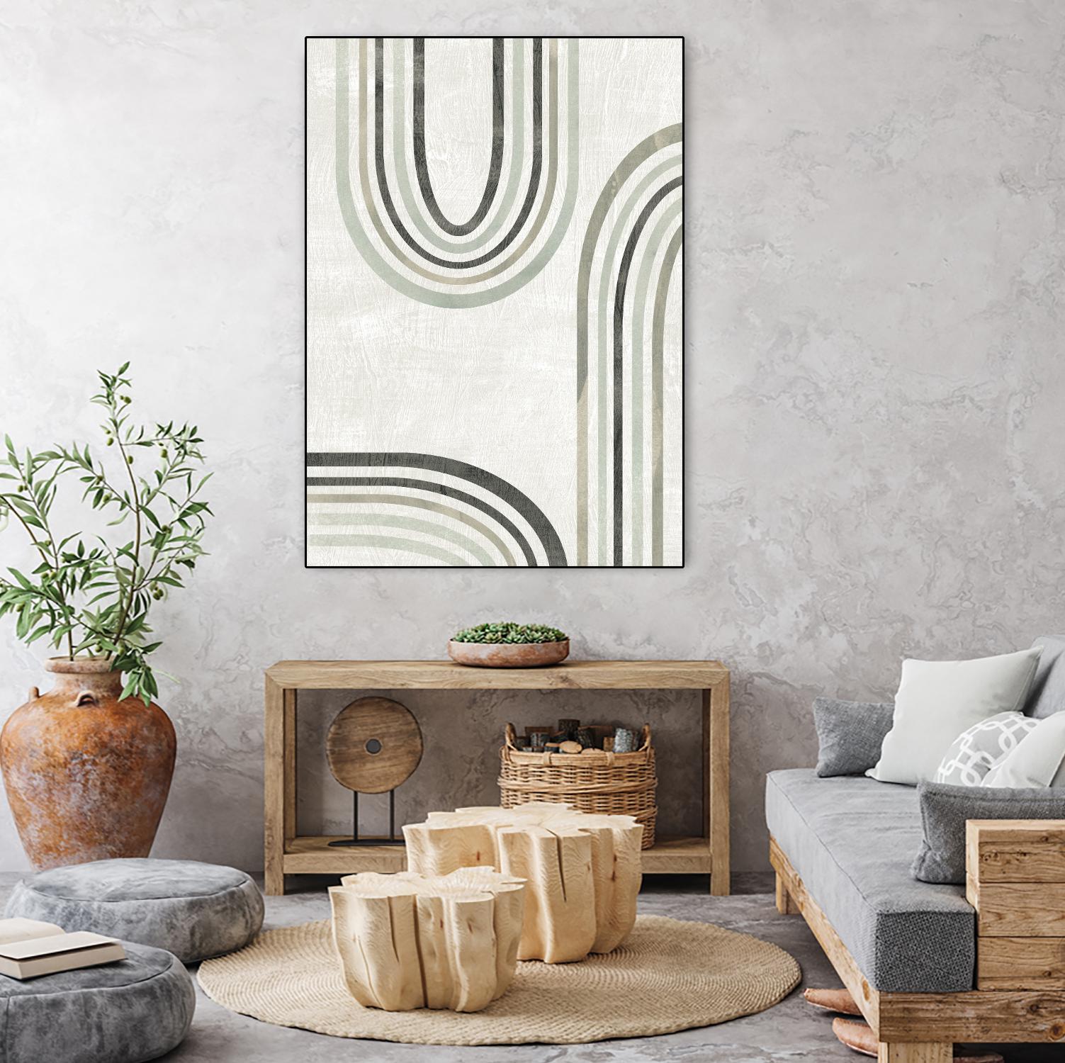 Modern Arc in Color IV by June Erica Vess on GIANT ART - neutral abstract