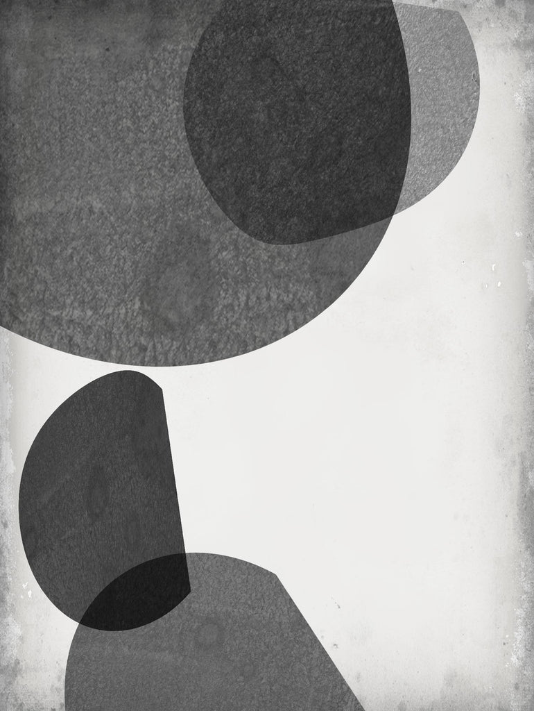Grey Shapes I by Jennifer Goldberger on GIANT ART - neutral abstract