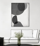 Grey Shapes I by Jennifer Goldberger on GIANT ART - neutral abstract