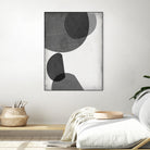 Grey Shapes I by Jennifer Goldberger on GIANT ART - neutral abstract