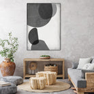 Grey Shapes I by Jennifer Goldberger on GIANT ART - neutral abstract