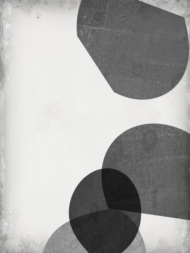 Formes grises III de Jennifer Goldberger sur GIANT ART - abstrait neutre
