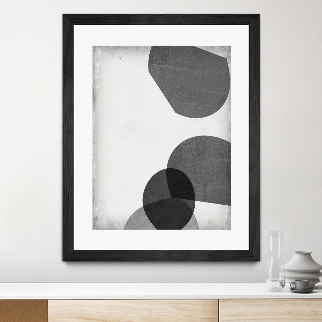 Grey Shapes III by Jennifer Goldberger on GIANT ART - neutral abstract