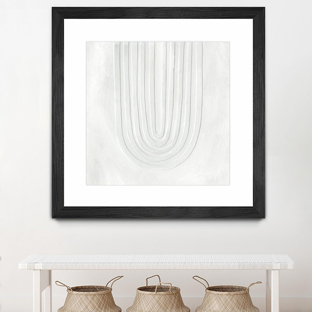 Arcobaleno Bianco IV by Emma Scarvey on GIANT ART - neutral abstract