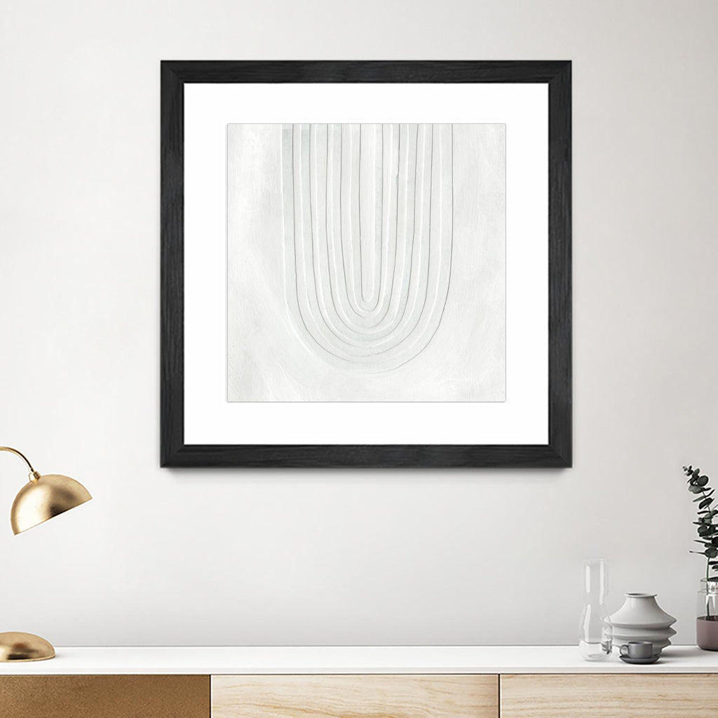Arcobaleno Bianco IV by Emma Scarvey on GIANT ART - neutral abstract