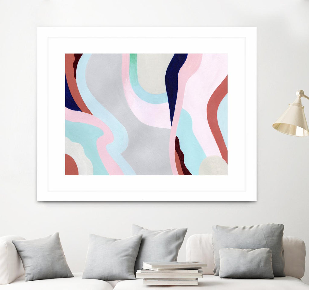 Pastel Highlands VI par Grace Popp sur GIANT ART - pastels abstraits