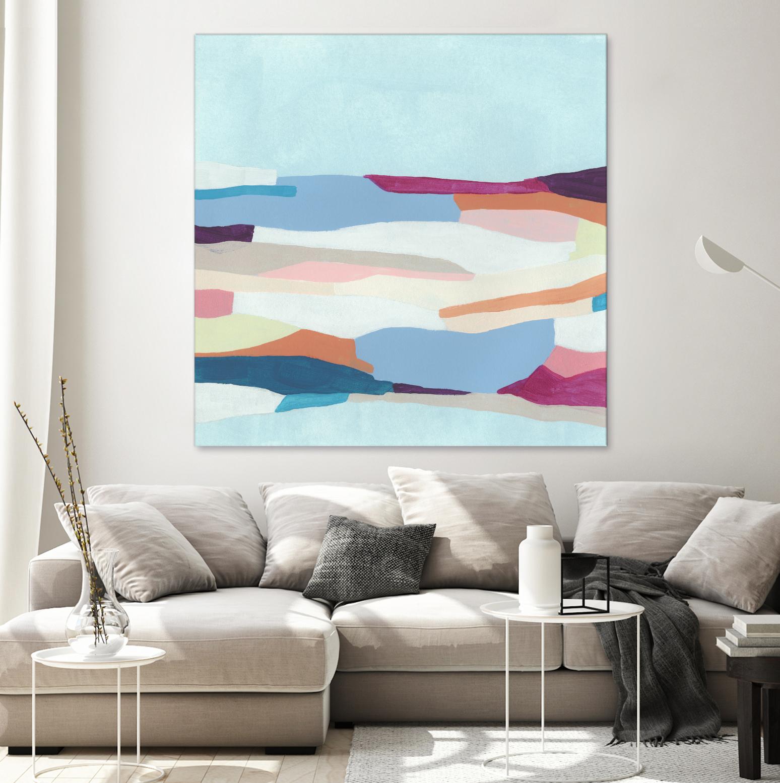 UA Stratascape I by June Erica Vess on GIANT ART - blue abstract