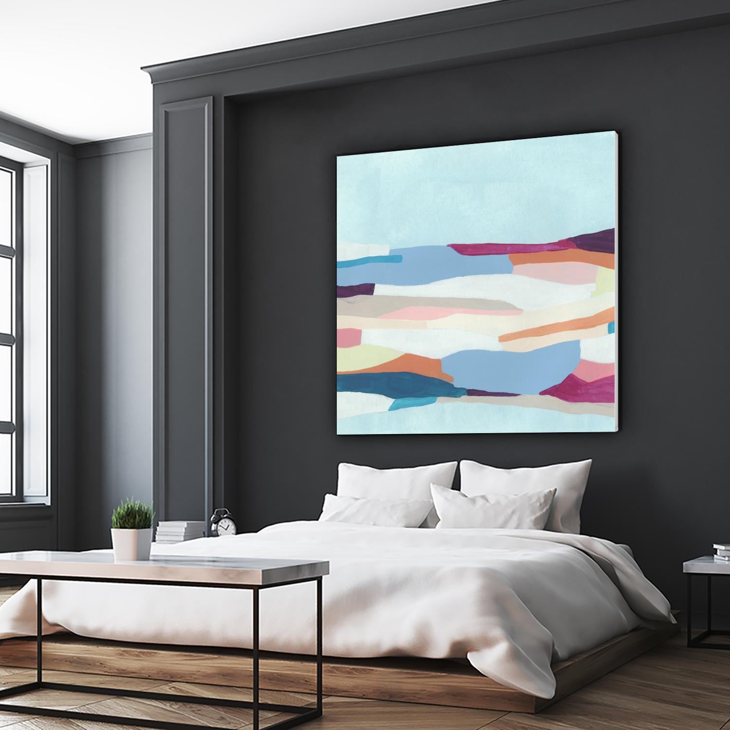 UA Stratascape I by June Erica Vess on GIANT ART - blue abstract