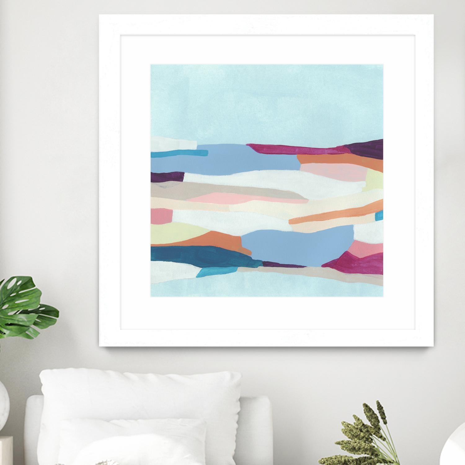 UA Stratascape I by June Erica Vess on GIANT ART - blue abstract