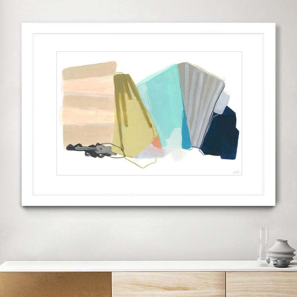 Accordion Fold I by June Erica Vess on GIANT ART - pastels abstract