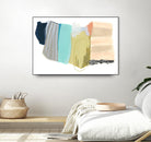 Accordion Fold II by June Erica Vess on GIANT ART - pastels abstract