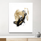 Black & Gold Splash I by Jennifer Goldberger on GIANT ART - metallics abstract