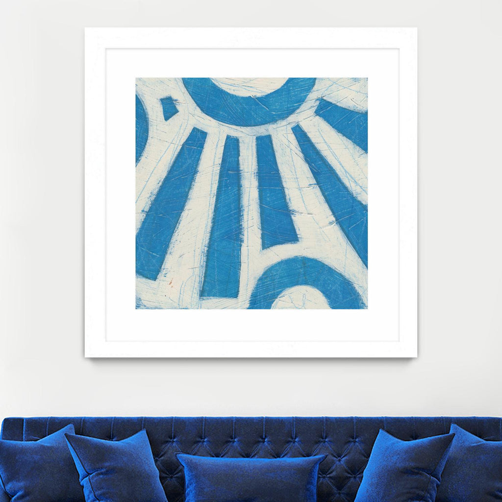 Spectrum Hieroglyph V by June Erica Vess on GIANT ART - blue abstract