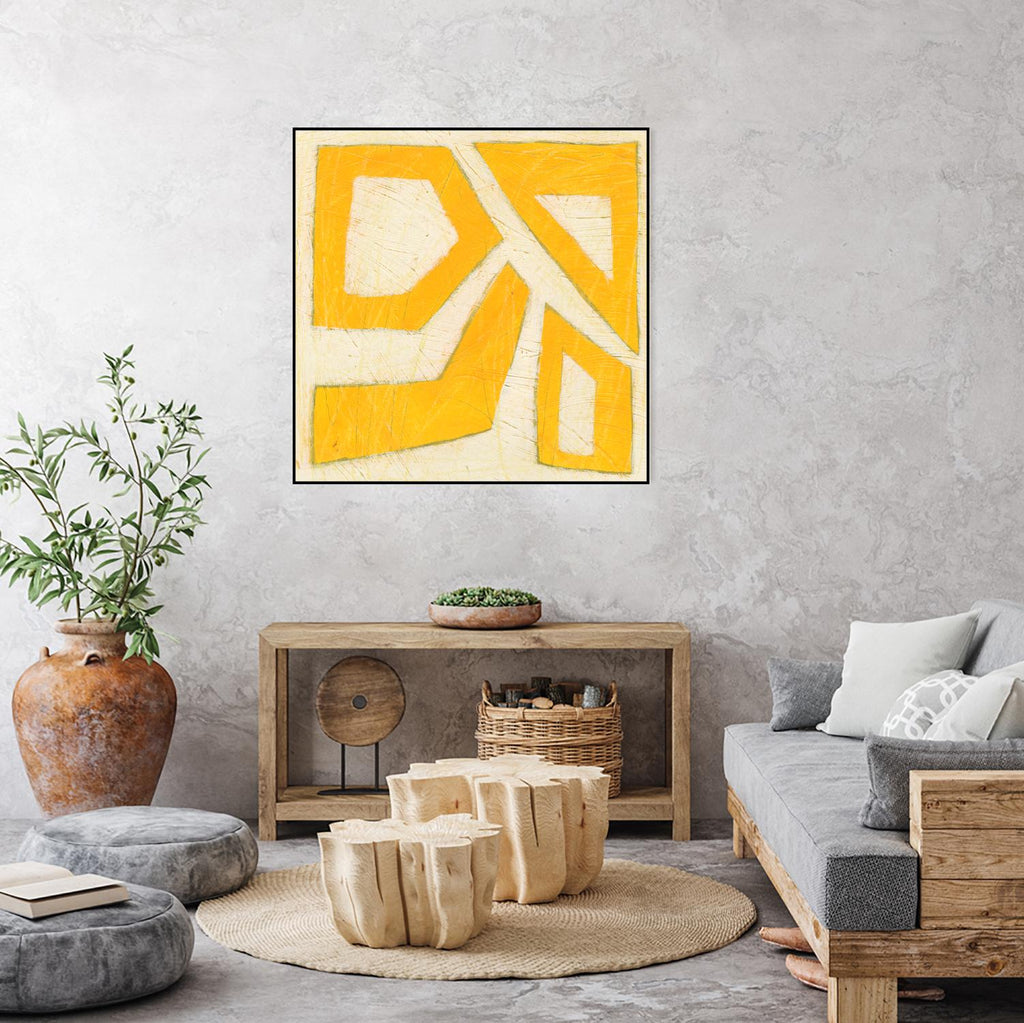 Spectrum Hieroglyph VIII by June Erica Vess on GIANT ART - yellow abstract