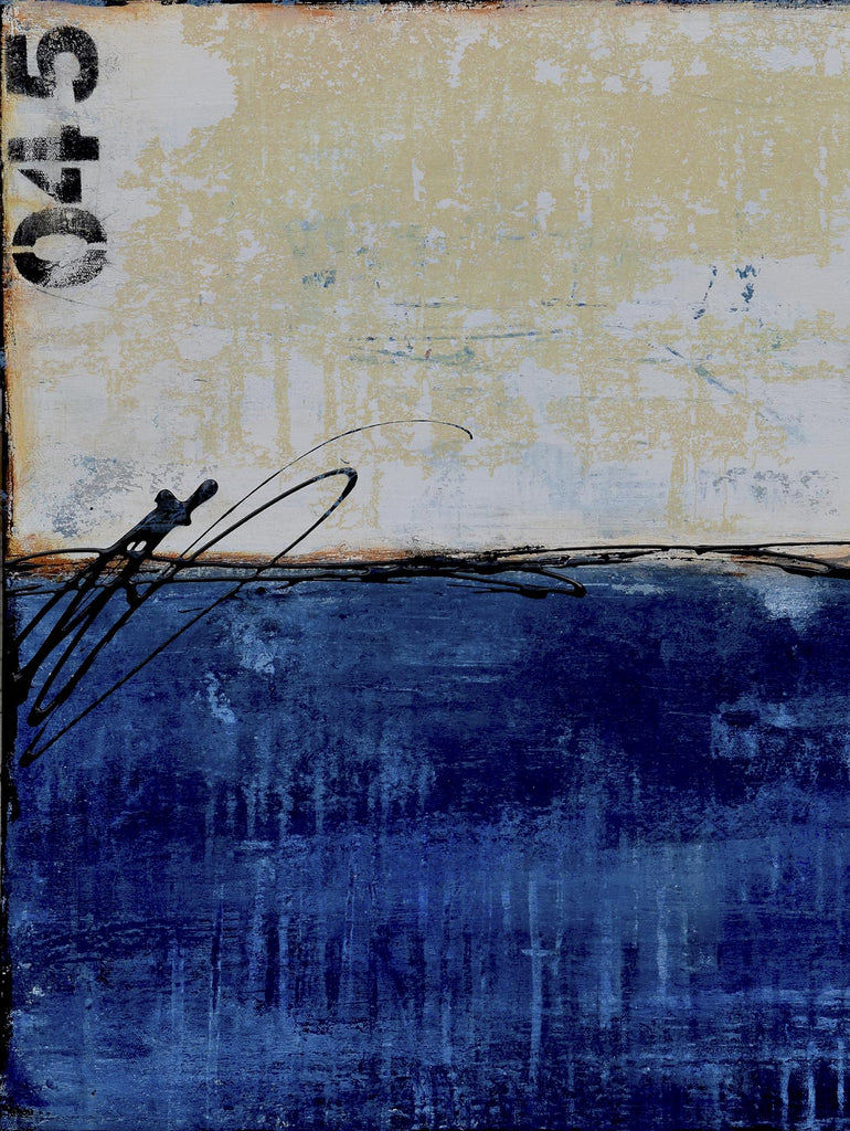 Beach 45 I par Erin Ashley sur GIANT ART - abstrait bleu