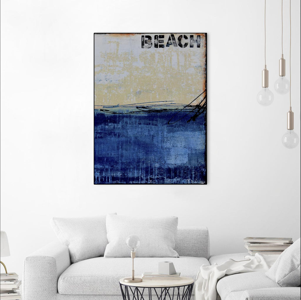 Beach 45 II par Erin Ashley sur GIANT ART - abstrait bleu