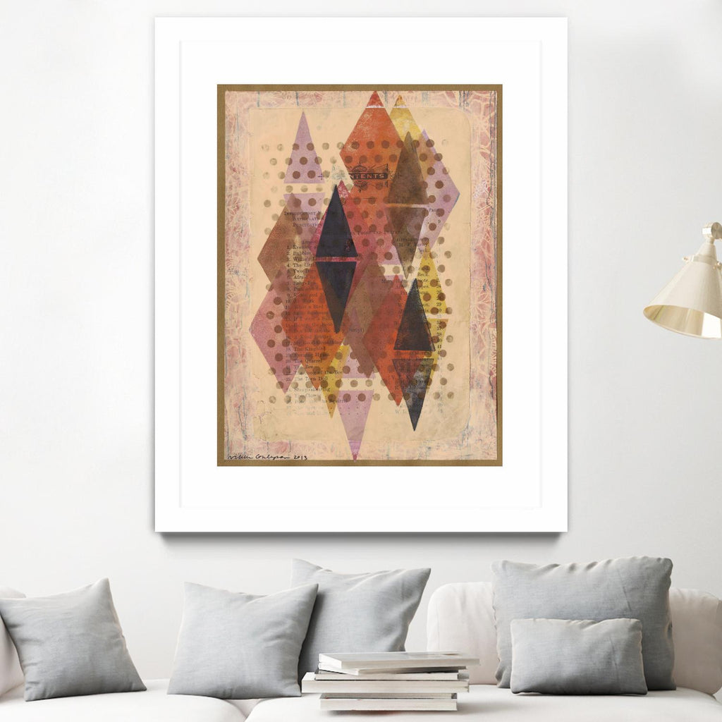 Inked Triangles II by Nikki Galapon on GIANT ART - brown abstract