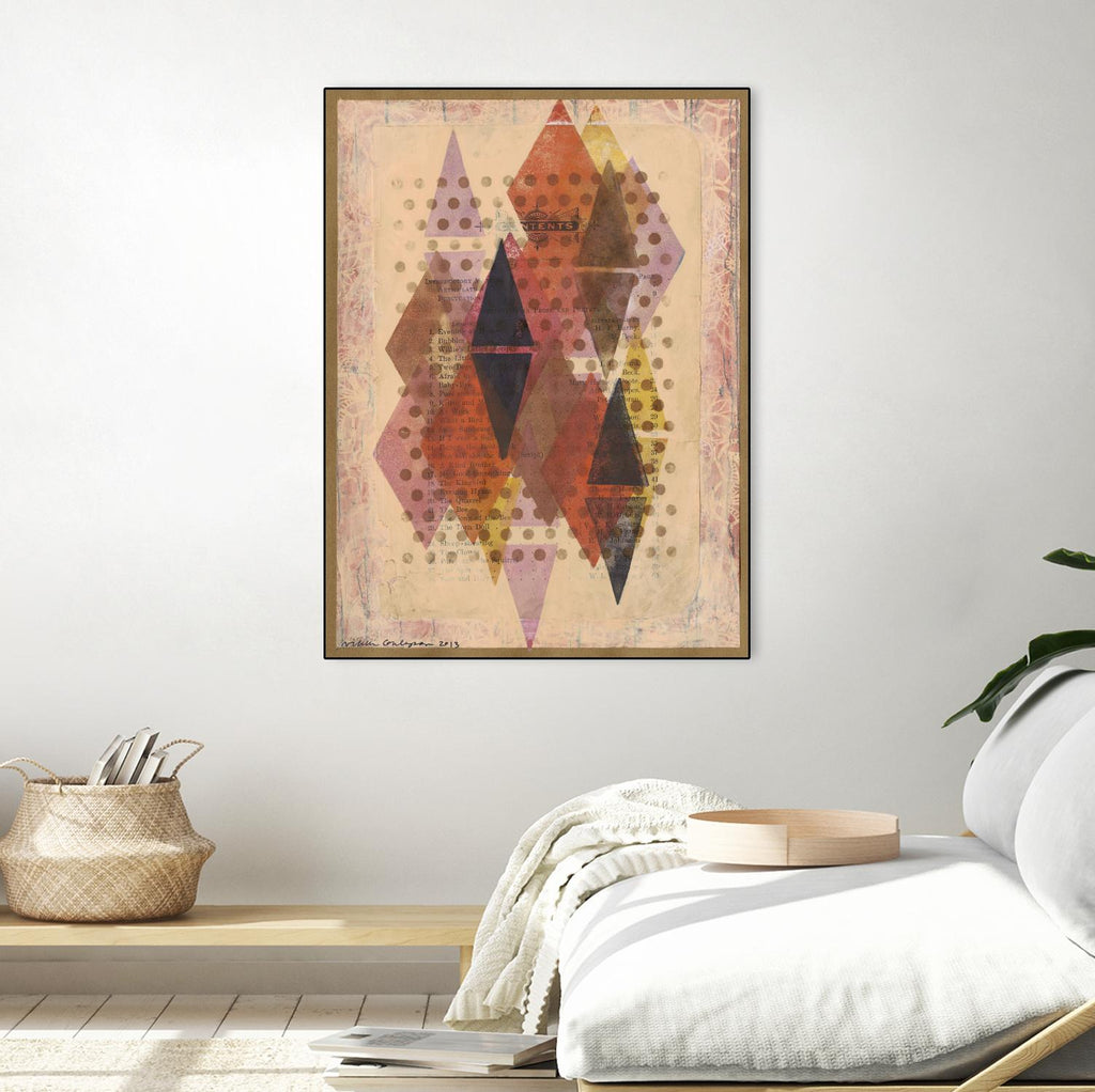 Triangles encrés II par Nikki Galapon sur GIANT ART - abstrait brun