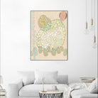 Elevated Pod II by Nikki Galapon on GIANT ART - green abstract